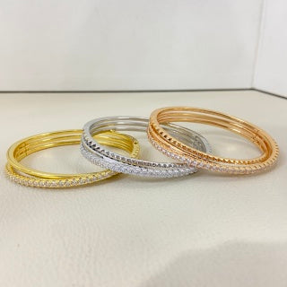 Cartier Diamond-Set Three-in-One Angled Bracelet