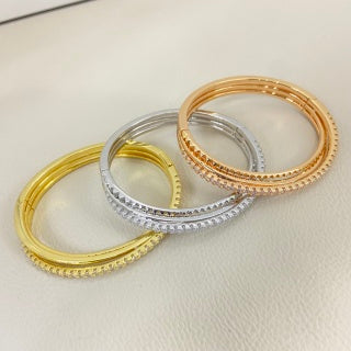 Cartier Diamond-Set Three-in-One Angled Bracelet