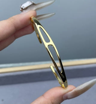 Hermès Élan Sculptural Open Cuff Bracelet