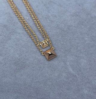 Hermès Mini Constance Geometric Charm Necklace