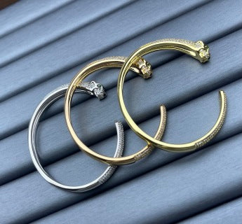 Cartier Panther-Head-and-Tail Diamond Bracelet