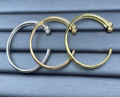 Cartier Panther-Head-and-Tail Diamond Bracelet