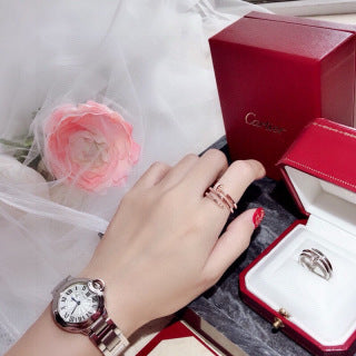 Cartier Élan Spiral Triple Band Ring