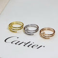 Cartier Élan Spiral Triple Band Ring