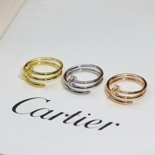 Cartier Élan Spiral Triple Band Ring