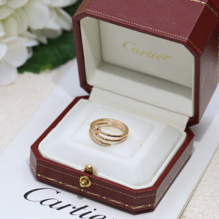 Cartier Élan Spiral Triple Band Ring