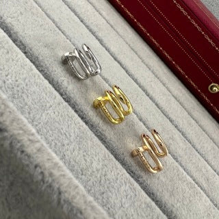 Cartier smooth-finish nail-style wrap-around ear cuff