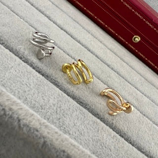 Cartier smooth-finish nail-style wrap-around ear cuff