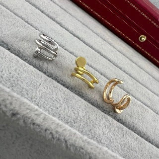 Cartier smooth-finish nail-style wrap-around ear cuff
