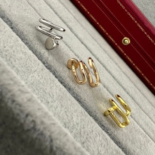 Cartier smooth-finish nail-style wrap-around ear cuff