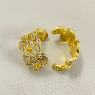 Hermès Éclat Pavé Open Band Ring