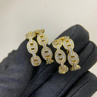 Hermès Éclat Pavé Open Band Ring