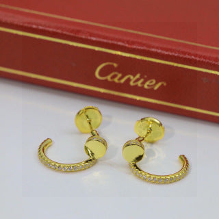 Cartier fully diamond-set Juste un Clou earrings
