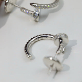 Cartier fully diamond-set Juste un Clou earrings
