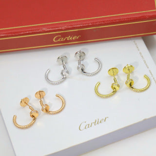 Cartier fully diamond-set Juste un Clou earrings