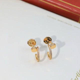 Cartier fully diamond-set Juste un Clou earrings