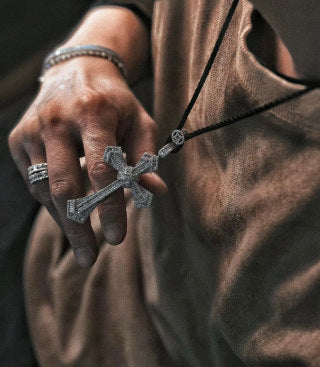 Cartier Celestial Cross Pavé Diamond Pendant Necklace
