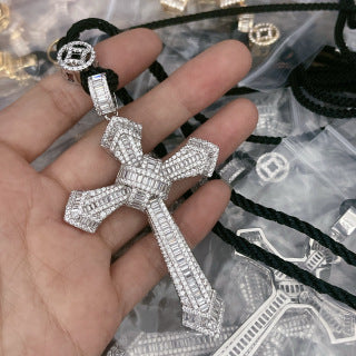 Cartier Celestial Cross Pavé Diamond Pendant Necklace