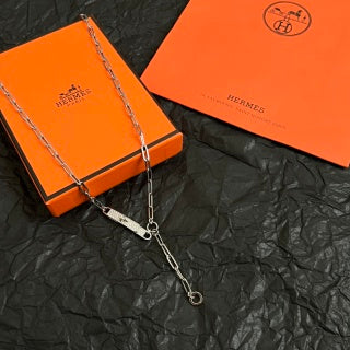Hermès Chaine d’Ancre T-Bar Y Drop Necklace