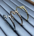 Cartier Double Panther Head Lacquer Bracelet