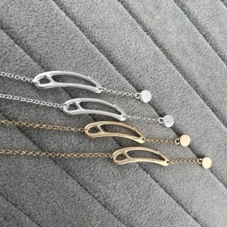 Hermès Élan Curve Chain Drop Earrings