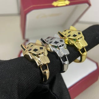 Cartier smooth-finish panther head ring