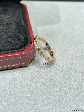 Cartier Panthère de Cartier ring, seven-row design, partially set with diamonds.