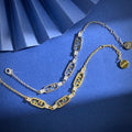 Fendi Alora FF Link Charm Bracelet