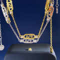 Fendi Alora FF Multi Link Chain Necklace