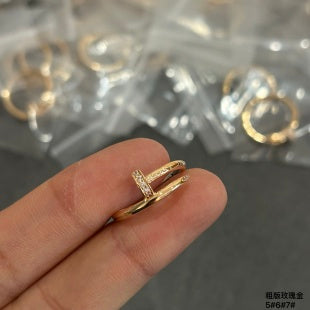 Cartier Juste un Clou ring with diamonds on the head and tip