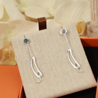 Hermès Lasso Chain Drop Earrings