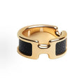 Hermès Collier de Chien Leather Inlay Ring