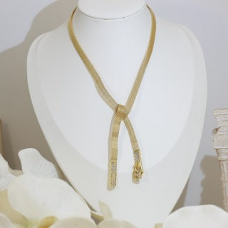 Hermès Lasso H Pavé Long Drop Necklace