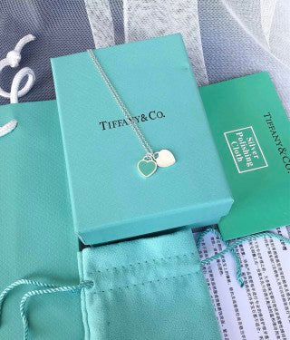 Tiffany Heart Tag Double Charm Necklace – Elegant Luxury Jewelry