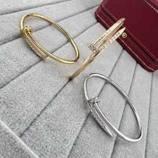 Cartier Valoria Diamond Bar Cuff Bracelet