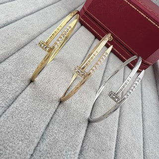 Cartier Valoria Diamond Bar Cuff Bracelet