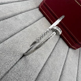 Cartier Valoria Diamond Bar Cuff Bracelet
