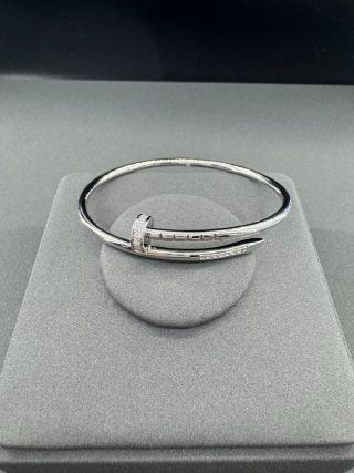 Cartier Juste un Clou bracelet with diamonds on the head and tip