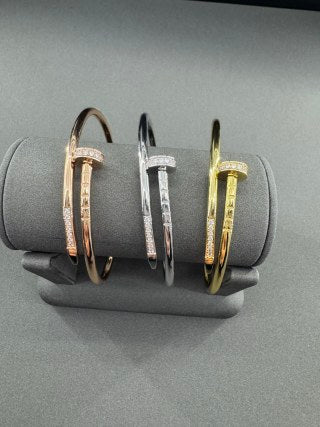 Cartier Juste un Clou bracelet with diamonds on the head and tip