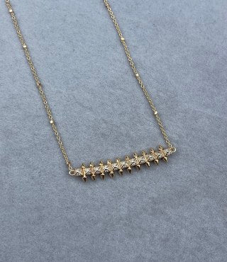 Cartier Full-Diamond Stud & Bullet Necklace