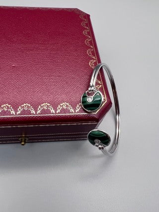 Cartier Veridia Green Accent Open Cuff Bracelet
