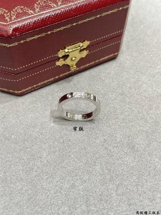 Cartier narrow-width ring with English lettering