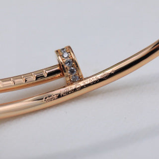 Cartier Juste un Clou bracelet with diamonds on the head and tail