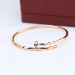 Cartier Juste un Clou bracelet with diamonds on the head and tail