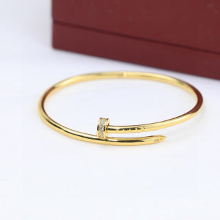 Cartier Juste un Clou bracelet with diamonds on the head and tail