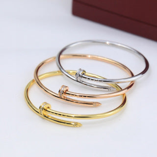 Cartier Juste un Clou bracelet with diamonds on the head and tail