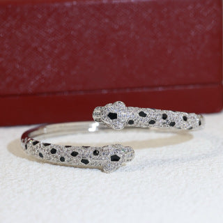 Cartier Seravelle Panther Pavé Cuff Bracelet