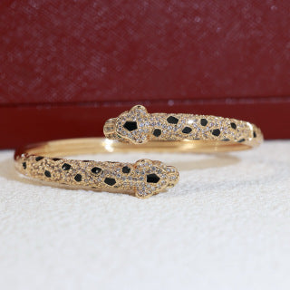 Cartier Seravelle Panther Pavé Cuff Bracelet