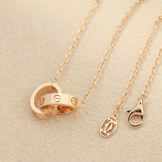Cartier Liora Three Charm Circle Necklace