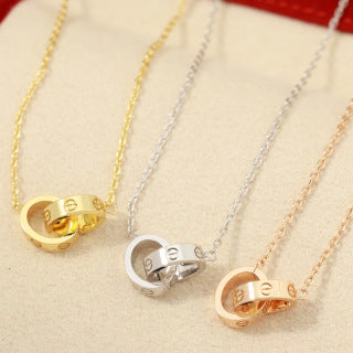 Cartier Liora Three Charm Circle Necklace